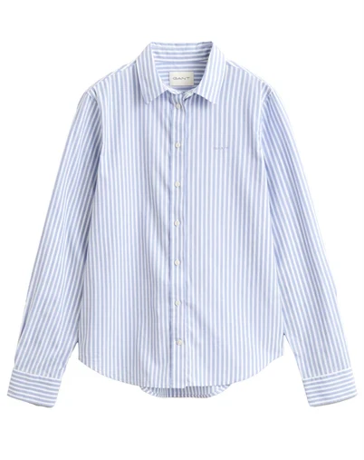 Gant - Classic Striped Skjorte - Misty Lavender 